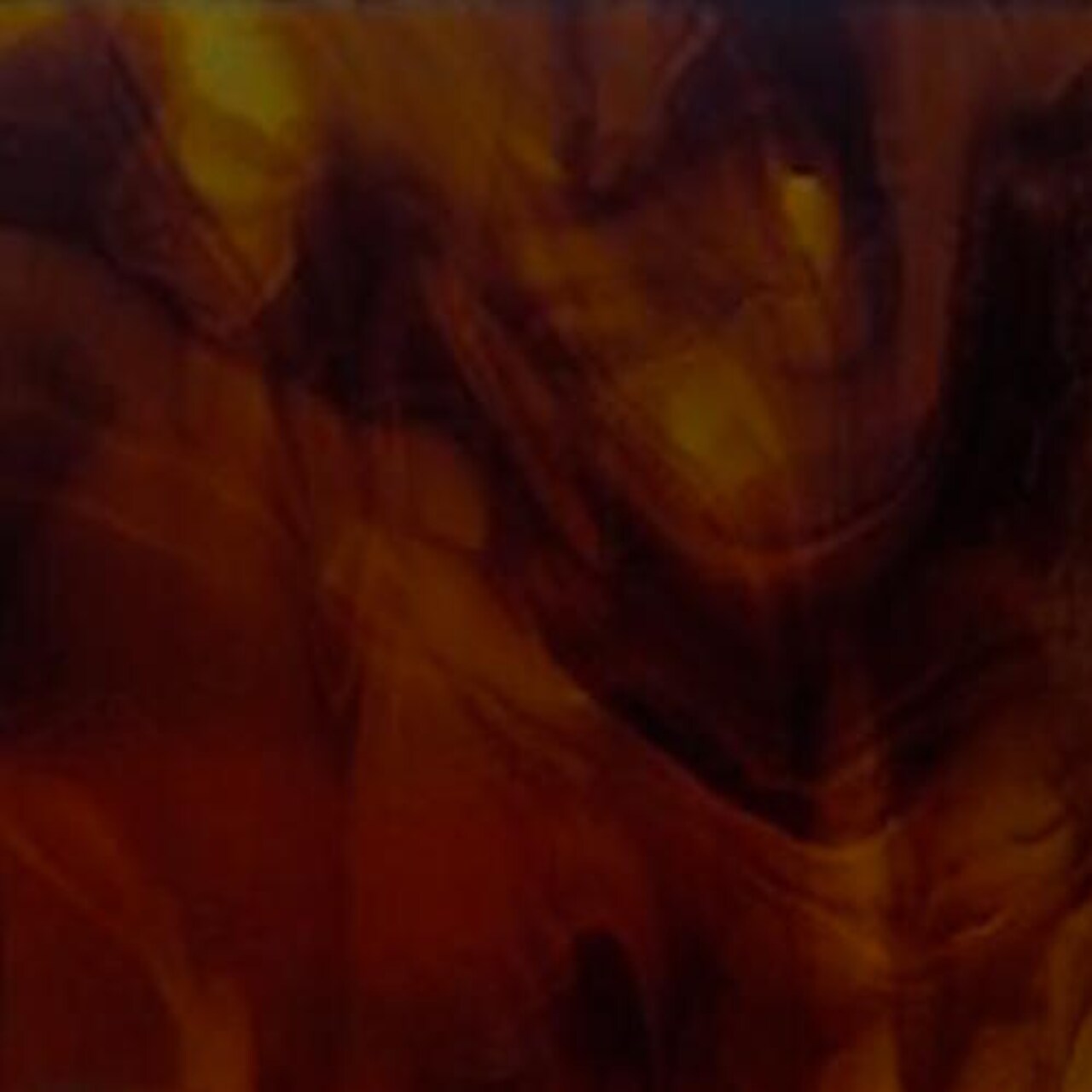 Wissmach Stained Glass Sheet: Medium Amber and Dark Amber Brown, Streaky Crystal